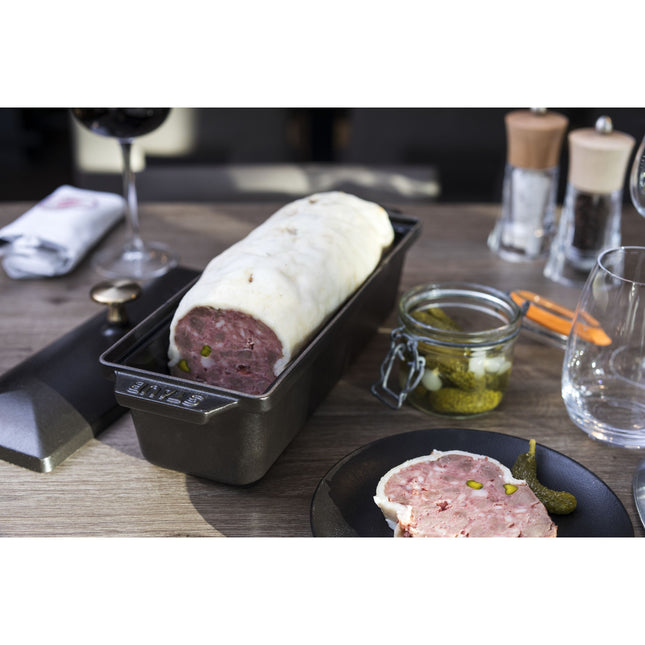 STAUB Specialities 30 X 11 cm Cast Iron Rectangular Terrine, Black