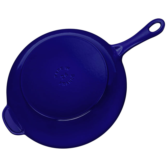 STAUB Pans 26 cm / 10 inch Cast Iron Frying Pan, Dark-Blue