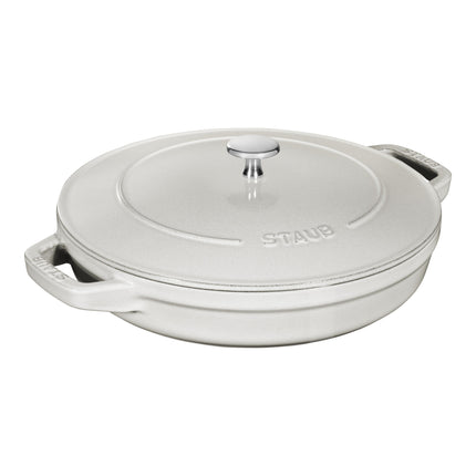 STAUB Stackable Set Stackable Set 3 Piece Cast Iron, White Truffle