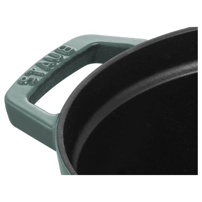 STAUB La Cocotte 2.2 L Cast Iron Round Cocotte, Eucalyptus