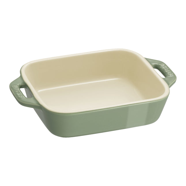 STAUB Ceramique 400 mL Ceramic Rectangular Rectangular Baking Dish , Eucalyptus-0