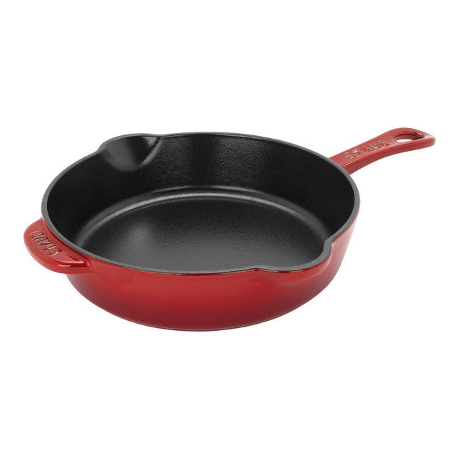 STAUB Pans 22 cm / 8.5 inch Cast Iron Traditional Deep Frypan, Cherry