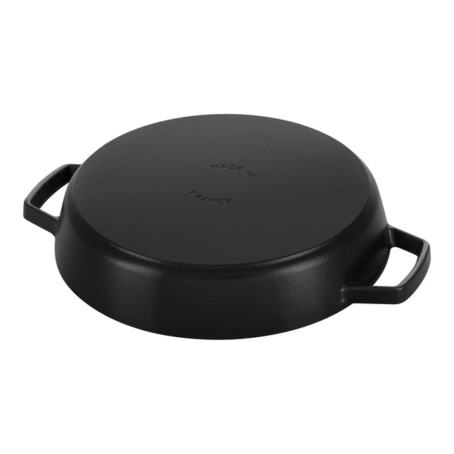 STAUB Pans 20 cm / 8 inch Cast Iron Double Handle Skillet, Black-1