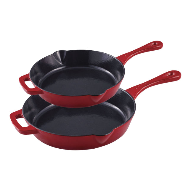 HENCKELS Cast Iron 2 Piece Cast Iron Fry Pan Set