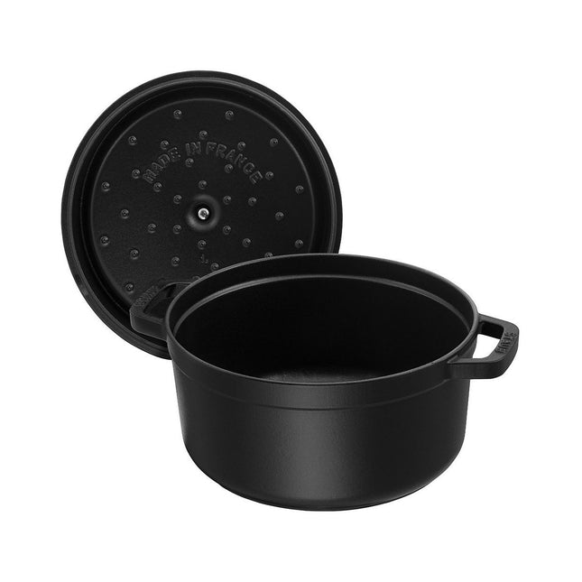 STAUB La Cocotte 1.25 L Cast Iron Round Cocotte, Black
