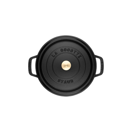 STAUB La Cocotte 6.75 L Cast Iron Round Cocotte, Black-1