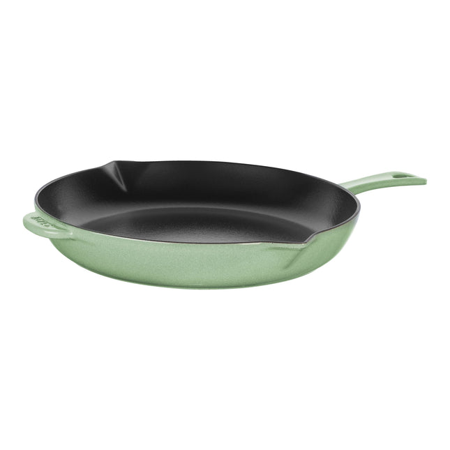 STAUB Pans 30 cm / 12 inch Cast Iron Frying Pan, Sage-0