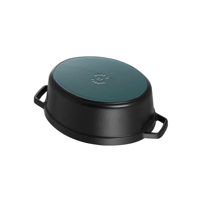 STAUB La Cocotte 5.5 L Cast Iron Oval Cocotte, Black