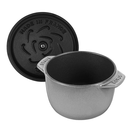 STAUB La Cocotte 725 mL Cast Iron Round Rice Cocotte, Graphite-Grey