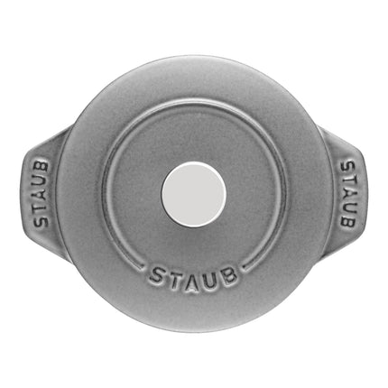 STAUB La Cocotte 725 mL Cast Iron Round Rice Cocotte, Graphite-Grey