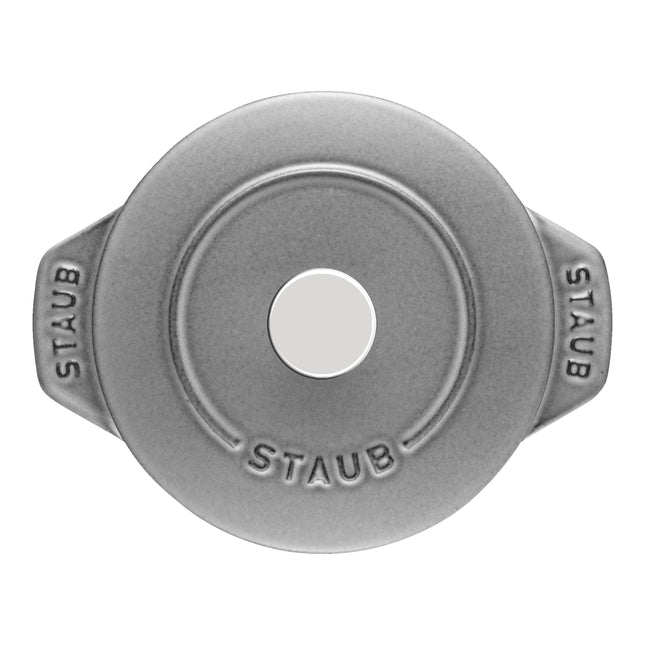 STAUB La Cocotte 725 mL Cast Iron Round Rice Cocotte, Graphite-Grey