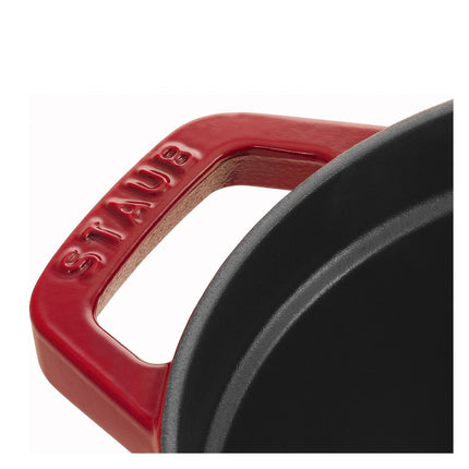 STAUB La Cocotte 4.25 L Cast Iron Oval Cocotte, Cherry