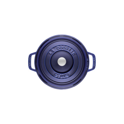 STAUB La Cocotte 6.75 L Cast Iron Round Cocotte, Dark-Blue-1