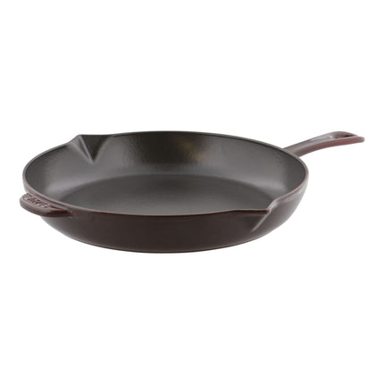 STAUB Pans 30 cm / 12 inch Cast Iron Frying Pan, Grenadine-Red