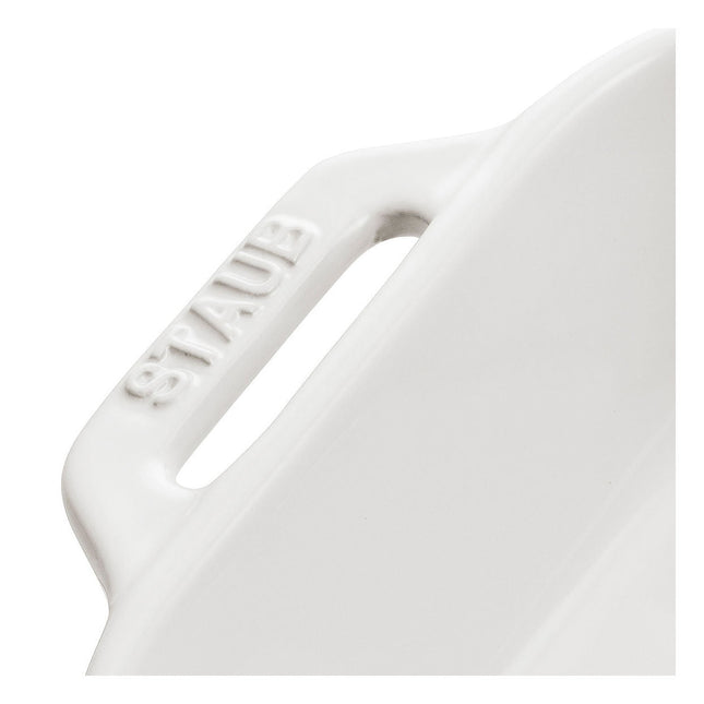 STAUB Ceramique 400 ml Ceramic Rectangular Oven Dish, White-1