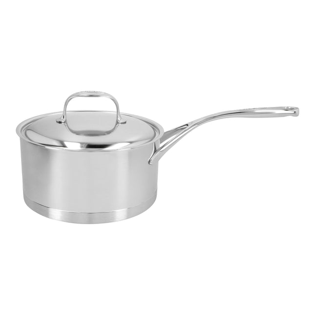 DEMEYERE Atlantis 7 3 L 18/10 Stainless Steel Round Sauce Pan With Lid, Silver-0