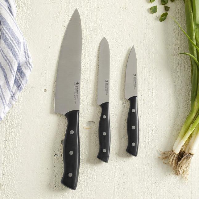 HENCKELS EverPoint 3 Piece, Knife Set, Black