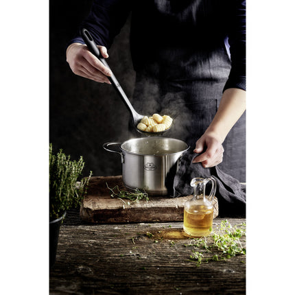 BALLARINI Nero Skimming Spoon, 31 cm, Silicone