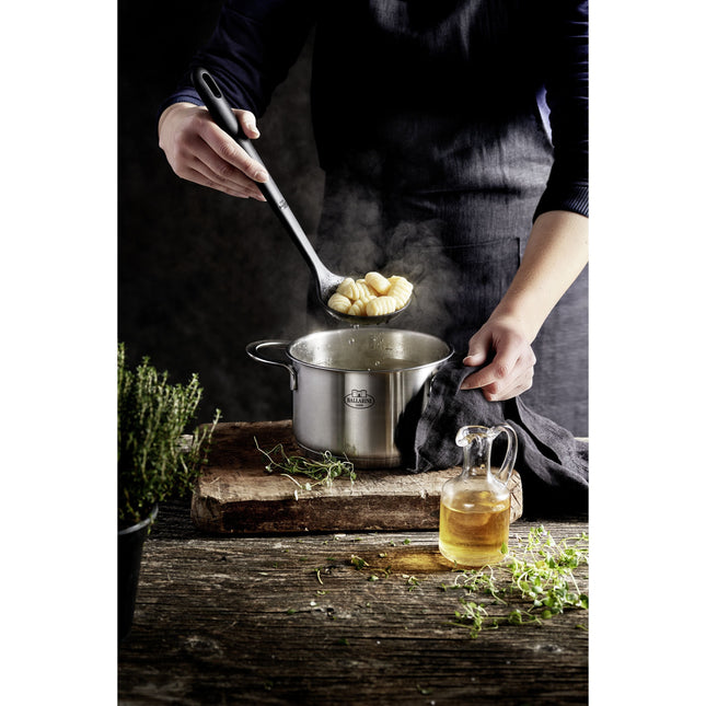 BALLARINI Nero Skimming Spoon, 31 cm, Silicone