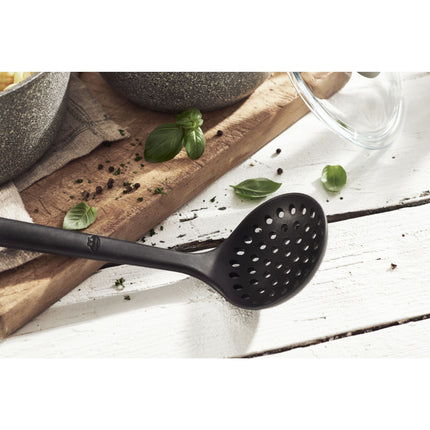 BALLARINI Nero Skimming Spoon, 31 cm, Silicone