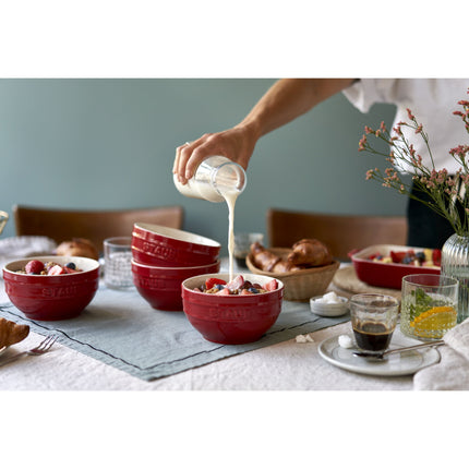 STAUB Ceramique 14 cm Ceramic Round Bowl, Cherry-3