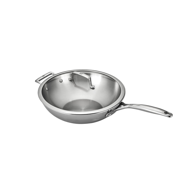 ZWILLING Energy X3 Wok, 32 cm / 12.5 inch, 18/10 Stainless Steel