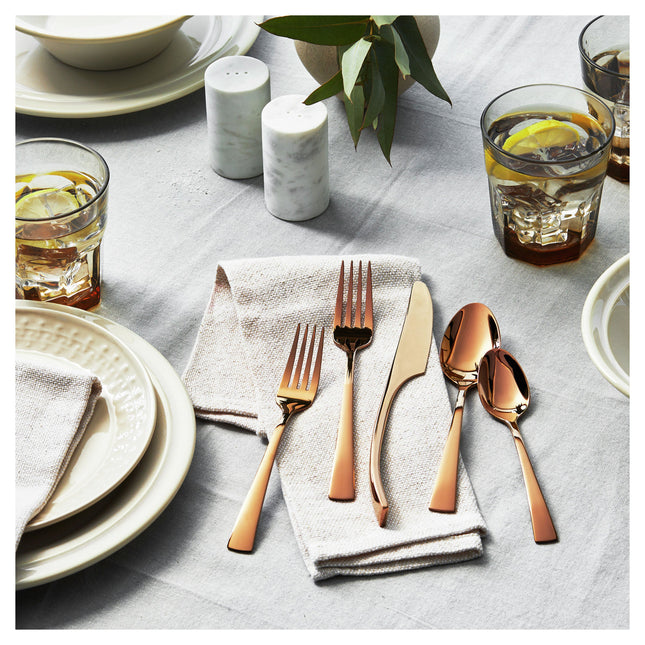 Bellasera 20 Piece Flatware Set Polished, Rose