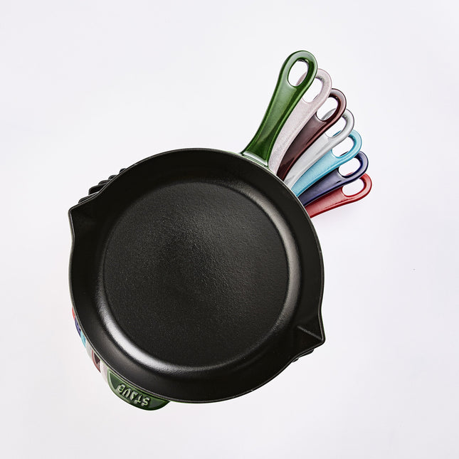 STAUB Pans 30 cm / 12 inch Cast Iron Frying Pan, Grenadine-Red