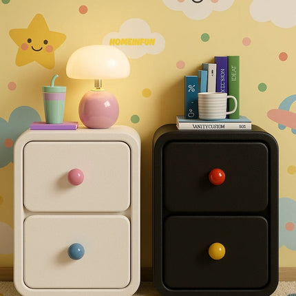 Playful Bedside Narrow Cabinet