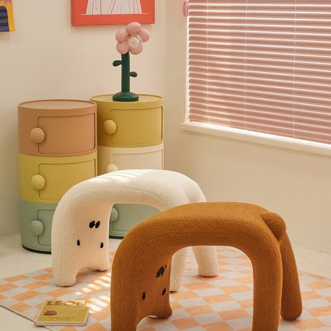 Adorable Cat Face Stool-0