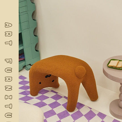 Adorable Cat Face Stool-4