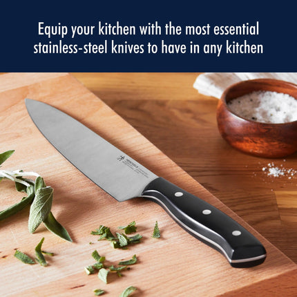 HENCKELS EverPoint 3 Piece, Knife Set, Black