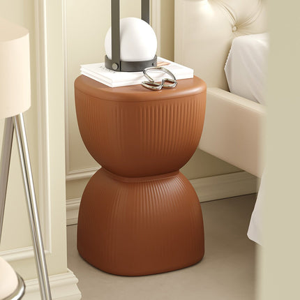 Stripe Plastic Stool Plant Stand-3