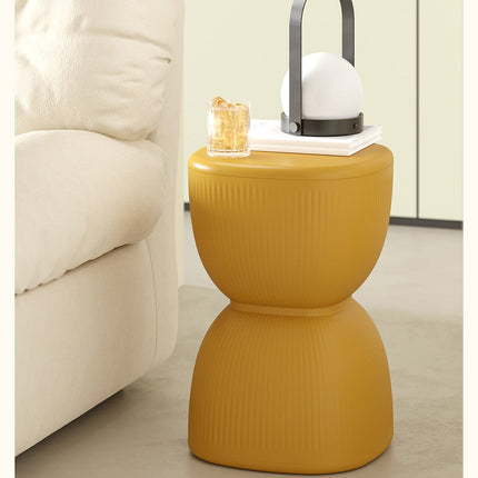 Stripe Plastic Stool Plant Stand-2