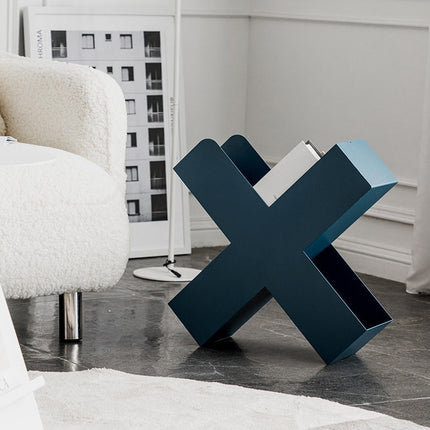 X-Shaped Metal Bookshelf-3