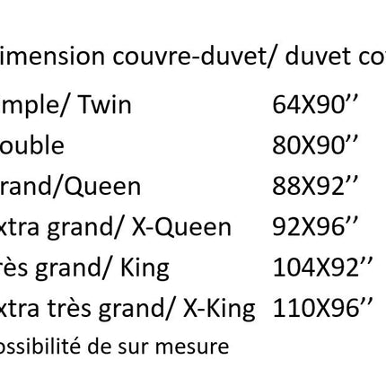 Housse de couette Effet lin ivoire-2